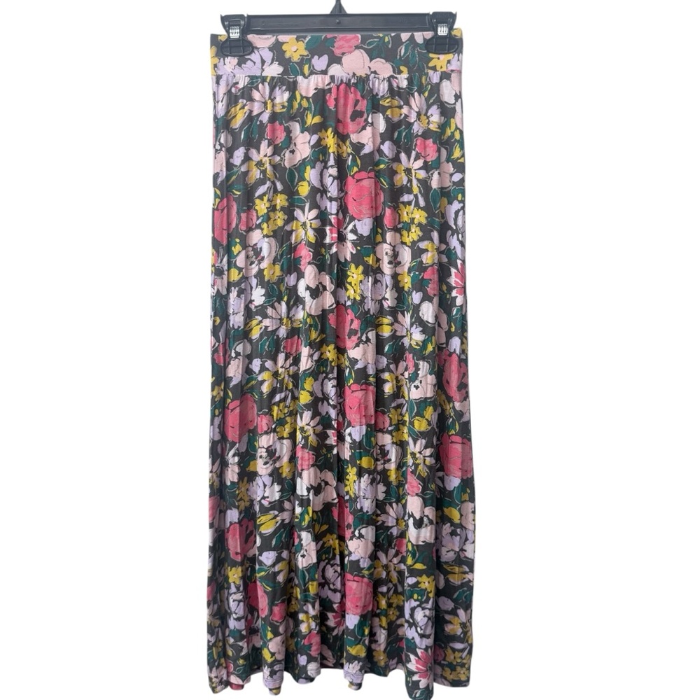 Cherokee Floral Maxi‎ Skirt Elastic Waist Flowy A-Line Boho Cottagecore XL
